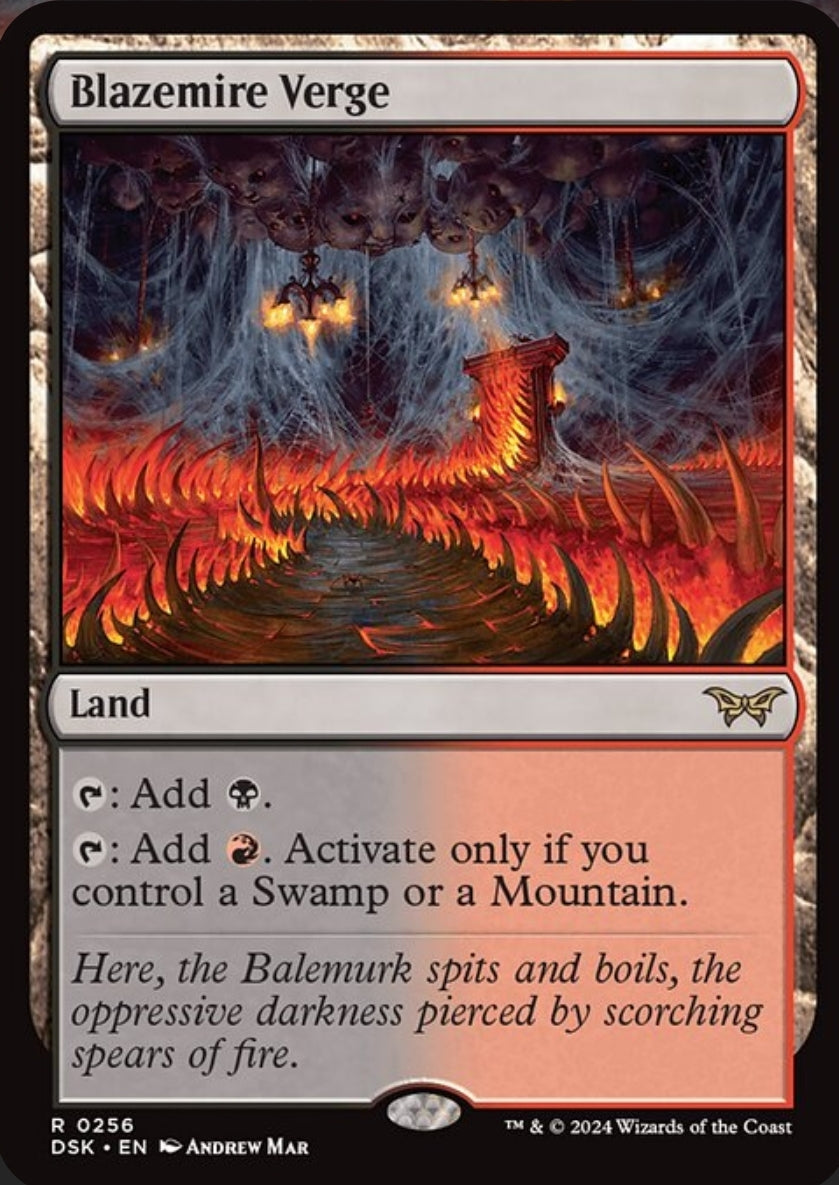 Blazemire Verge Duskmourn Magic the Gathering 